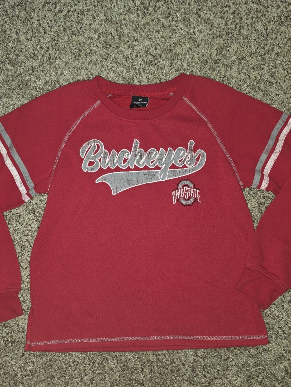 OSU Ohio State Buckeyes COLOSSEUM Women's Crewneck Sweatshirt Size Small